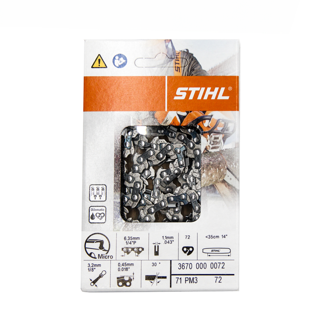 STIHL 14″ Saw Chain Loop PM3 1/4″P 36700000072