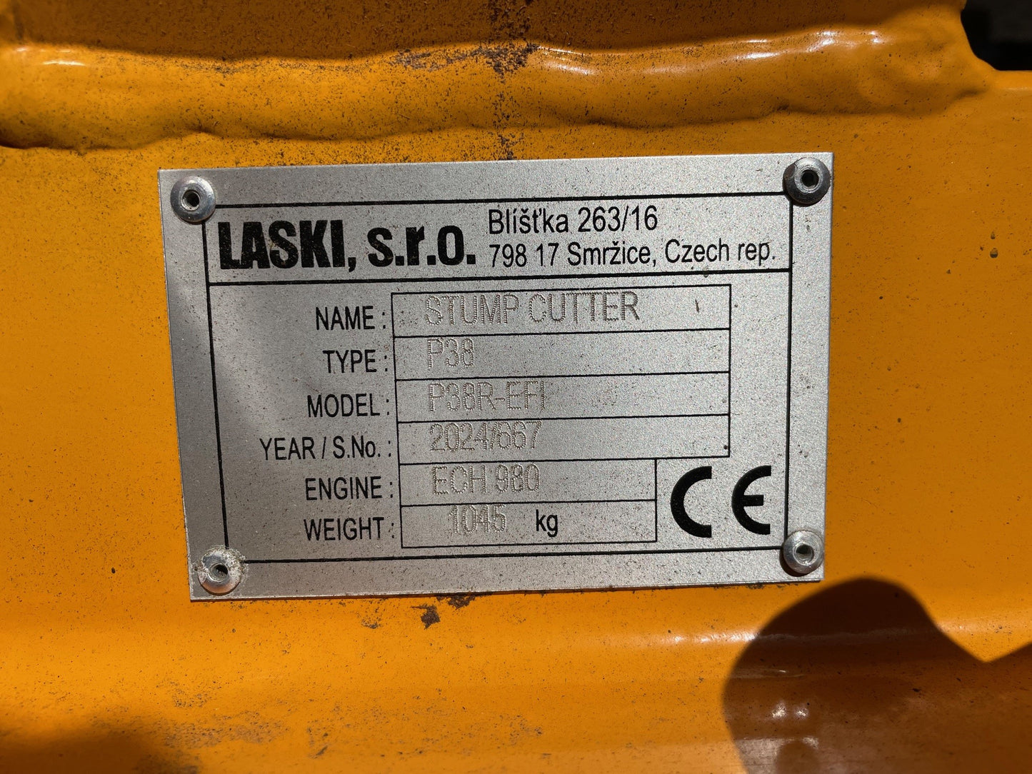 38RX Tracked Stump Grinder