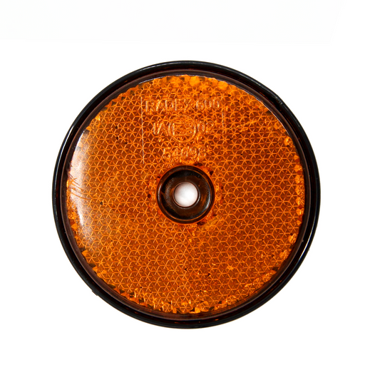 Round Side Reflector – Amber 18923