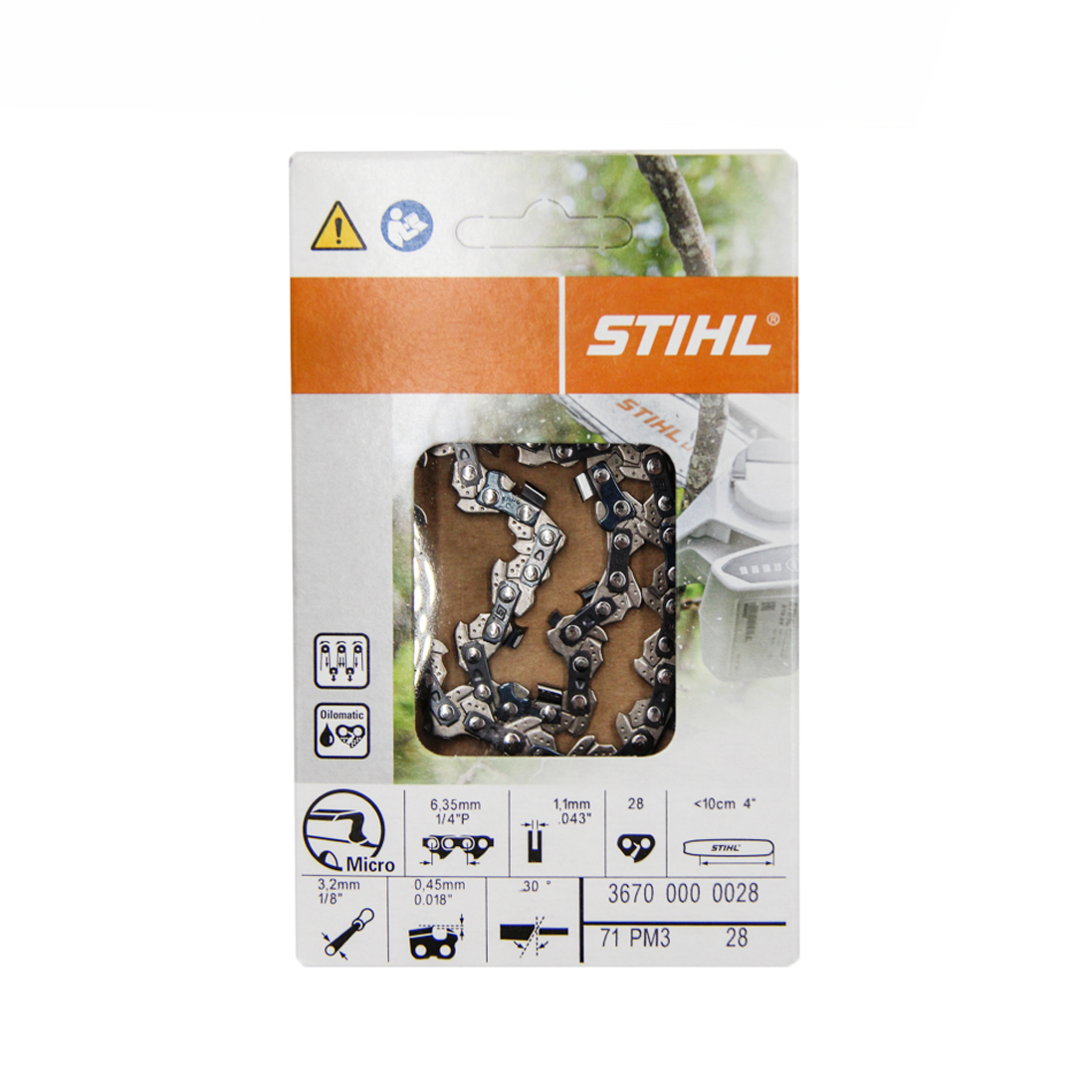 STIHL GTA 26 1/4″ 1.1mm 10cm Bar Chain Loop